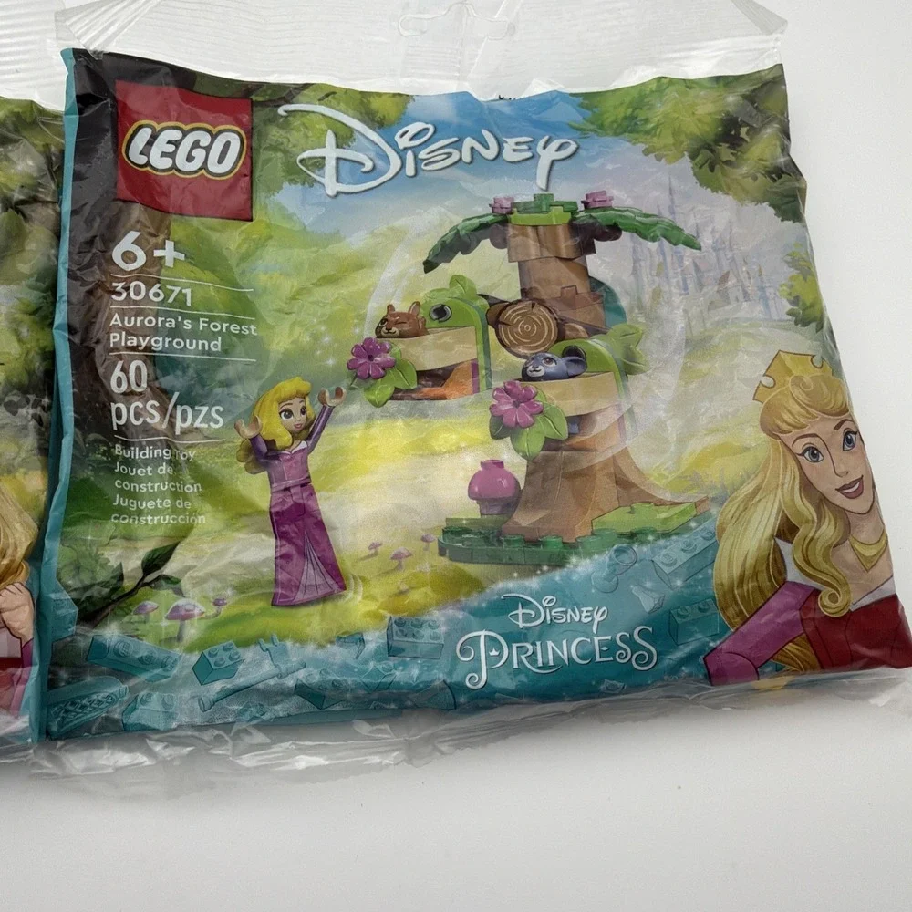 2 LEGO Disney‎ 30671 Aurora's Forest Playground Polybag Princess Sleeping Beauty